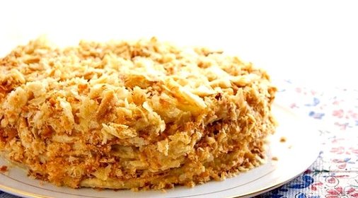 Торт из готового слоеного теста