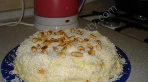 Торт Кокосовый без выпечки