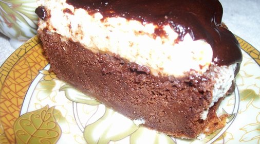 Торт шоколадный с безе (без муки)