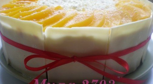 Нежный СЫРНО-СЛИВОЧНЫЙ торт с персиками