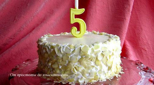 Лимонный торт с баварским муссом из белого шоколада