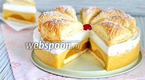 Торт «Яблочное суфле с мармеладом»