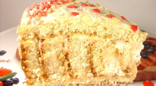 Торт с йогуртовым кремом