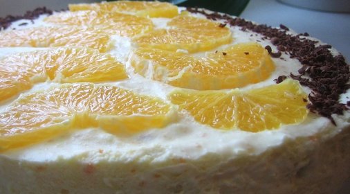 Нежный апельсиновый тортик