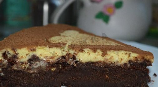 Трюфельный торт с муссом из белого шоколада