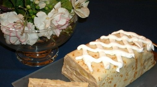 Блинный торт с яблоками