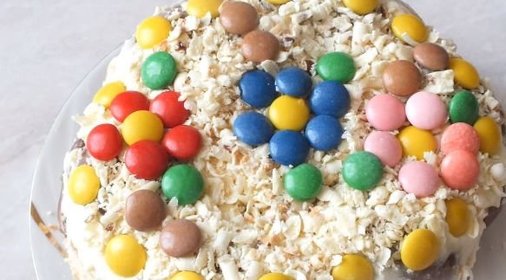 Торт из пряников, с бананами (без выпечки)