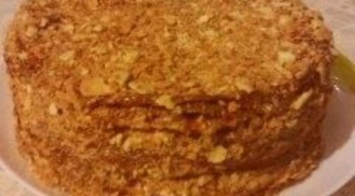 Торт Наполеон со сгущённым кремом