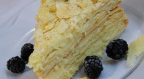 Торт Наполеон с кремом Пломбир