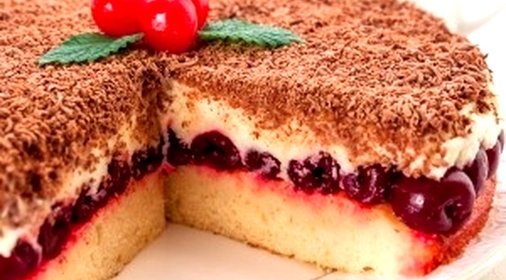 Вишневый торт с маскарпоне