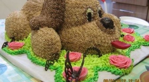 Торт Собачка (Как вариант украшения)