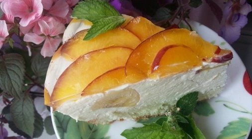 Творожный торт бланманже