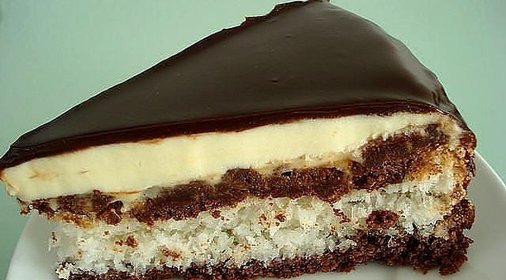 Кокосовый торт с заварным кремом