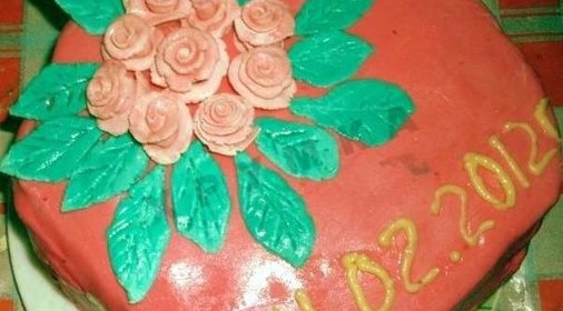 Торт на день Валентина для любимого