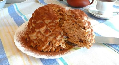 Торт из печенья Рыбки