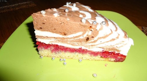 Торт-суфле Зебра шоколадная