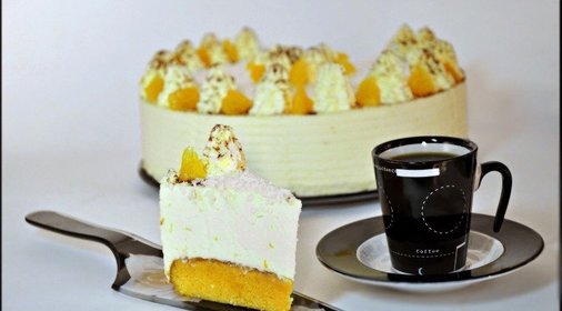 Торт с воздушным кремом Апельсиновые облака