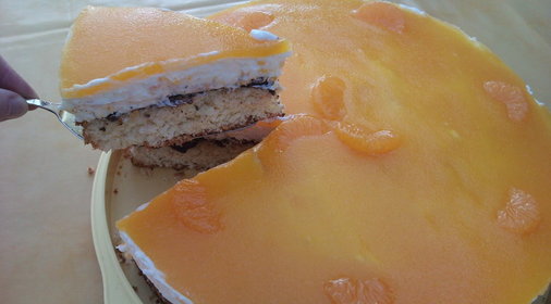 мандариново-йогуртный торт