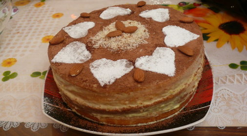 Тортик с йогуртовым кремом