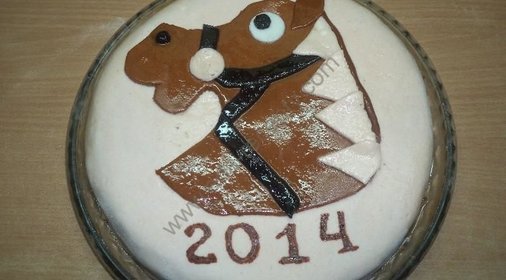 Торт Новогодняя лошадь