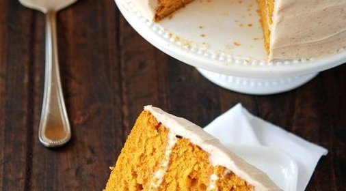 Морковный торт с грецкими орехами и корицей