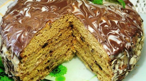 Медовый цельнозерновой торт