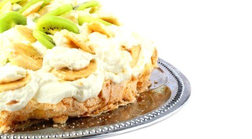 Торт безе с банановым кремом