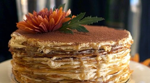 Блинный торт с маскарпоне