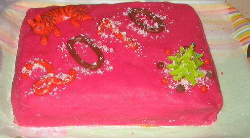 торт новогодний