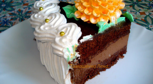 Шоколадный торт с суфле