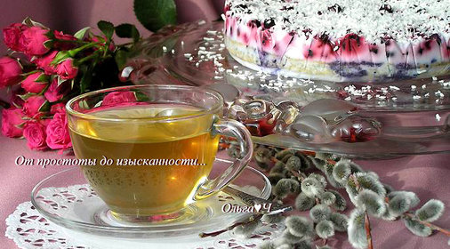 Кокосовый торт с ягодами