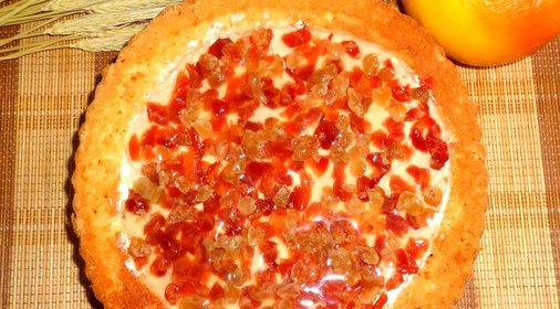 Торт с шоколадно-заварным кремом