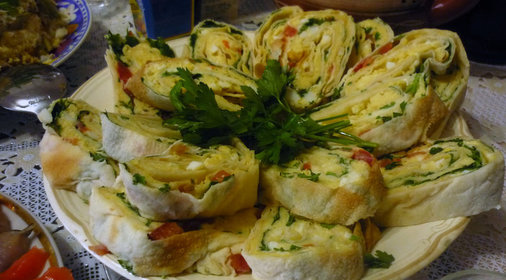 Слоенный торт (легкие вариант)