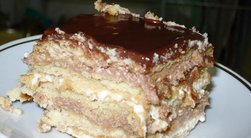 Торт печеньковый