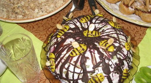 Сметанно-желейный тортик