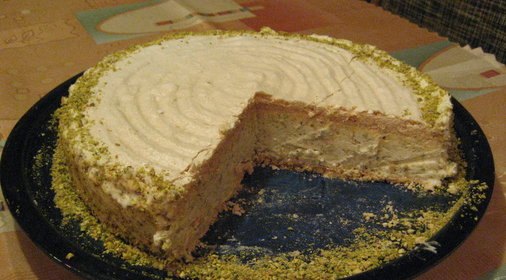 торт-мороженое с фисташками