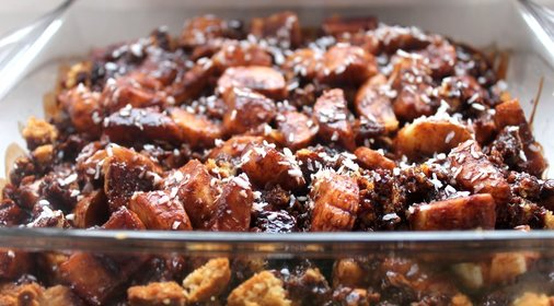 Шоколадно-Банановый торт на песочной основе