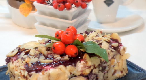 Тортик- мороженое Осенний вальс с конфитюром от DARBO для Оксаночки в День Рождения!