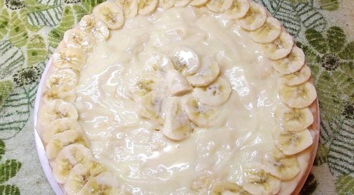 Торт с киви и бананами