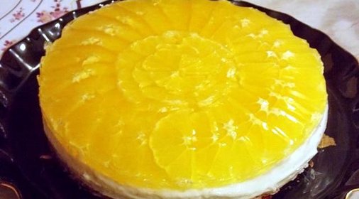 Торт апельсиновый с желе