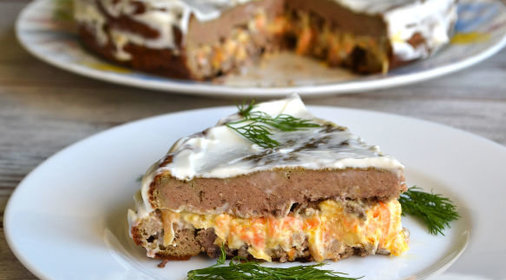 Печеночный торт для мужчин