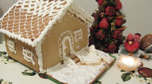 Медовый торт Зимняя избушка