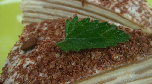 Блинный торт с творожной прослойкой