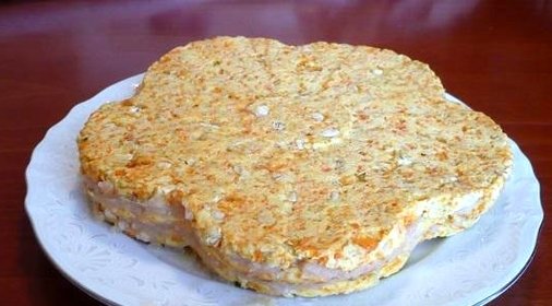 Постный морковный тортик