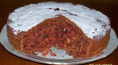 Миндальный торт с джемом