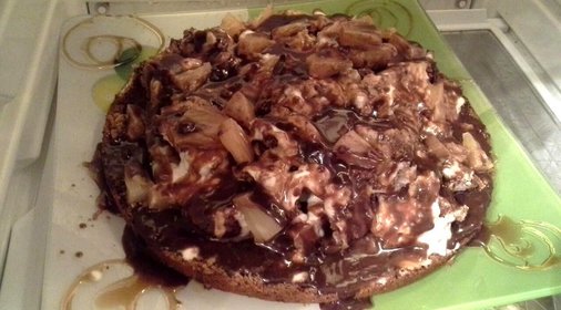 Сметанный торт с ананасами