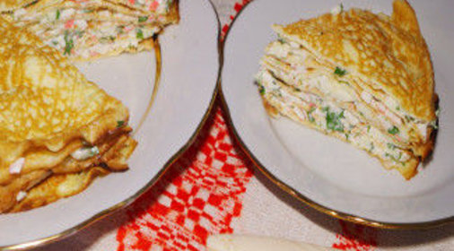 Блинный торт Нежность