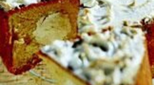 Апельсиновый торт с мороженым