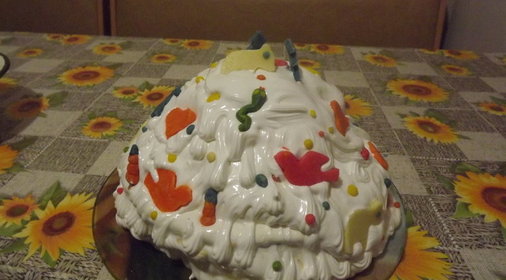 торт новогодний