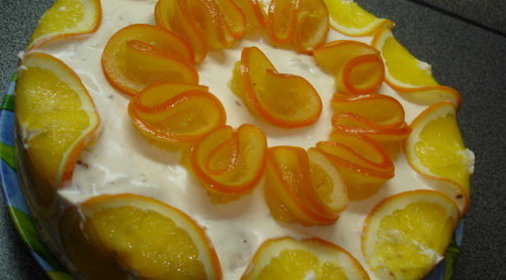 Торт-десерт для именинницы Зимнее солнышко